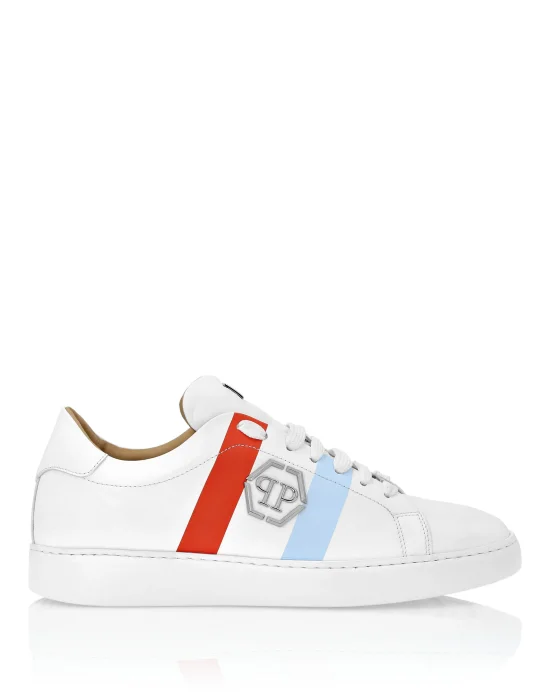 Leather Lo-Top Sneakers Hexagon