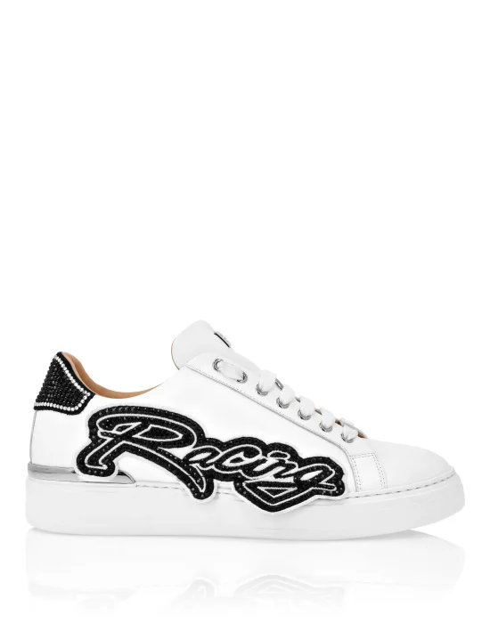 Leather Lo-Top Sneakers Strass Racing Club