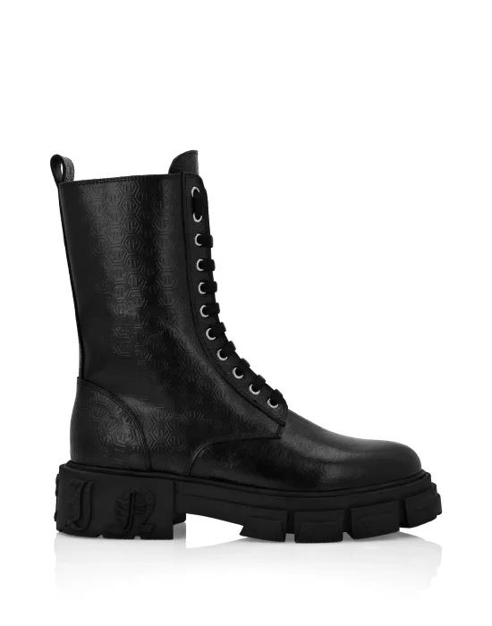 Nappa Leather Boots Mid Flat Monogram