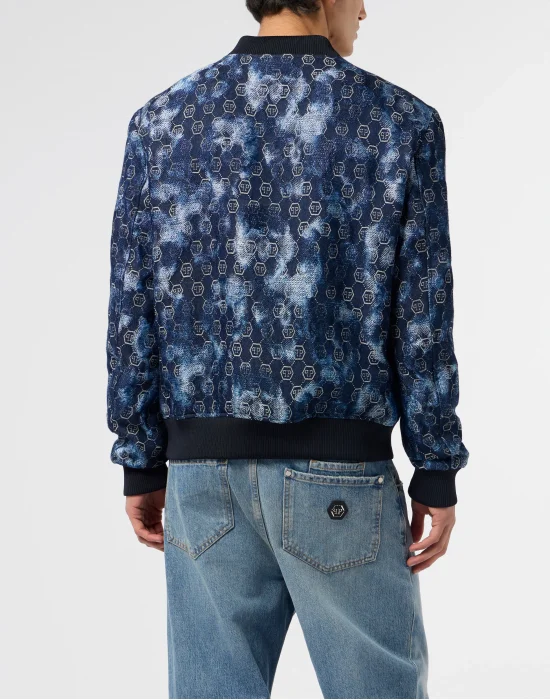 Jacquard Denim Bomber Monogram
