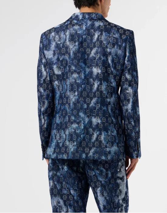 Jacquard Denim Blazer Monogram