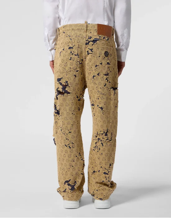 Destroyed Beach Boy Fit Jeans Monogram