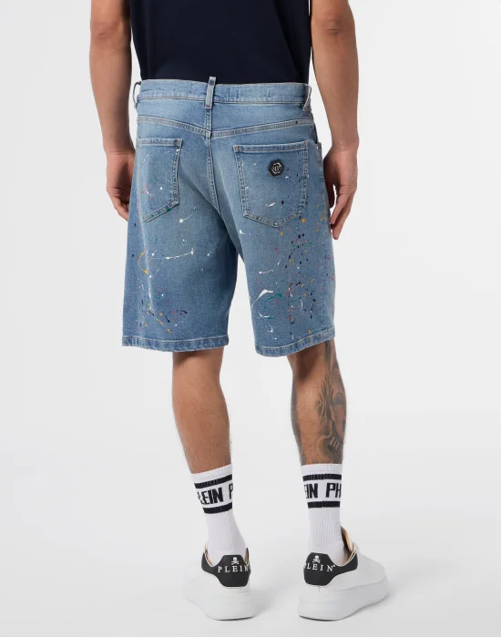 Denim Shorts Paint