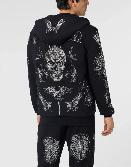 Zip Hoodie Tattoo Stones