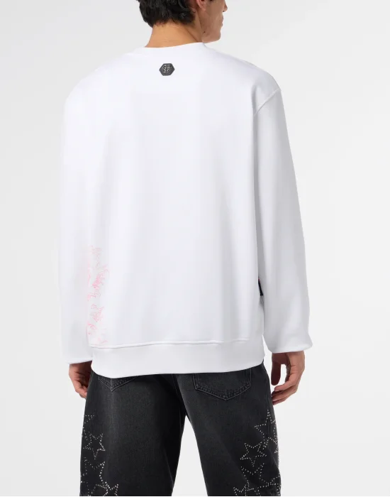 Round Neck Sweatshirt Ceramic Signature