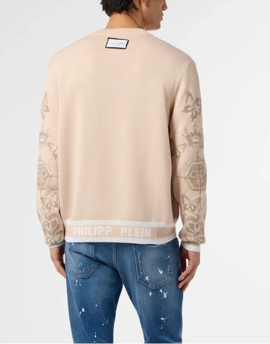 Round Neck Pullover Tattoo