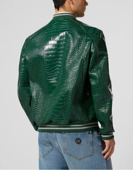Leather Bomber Jacket Cocco