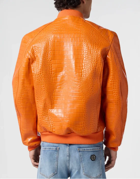 Leather Bomber Jacket Cocco