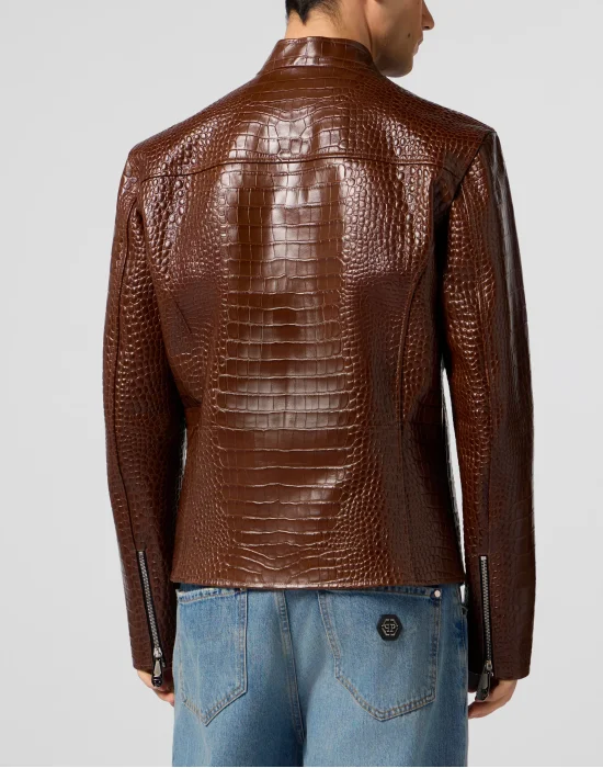 Leather Moto Jacket Cocco