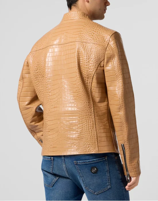 Leather Moto Jacket Cocco