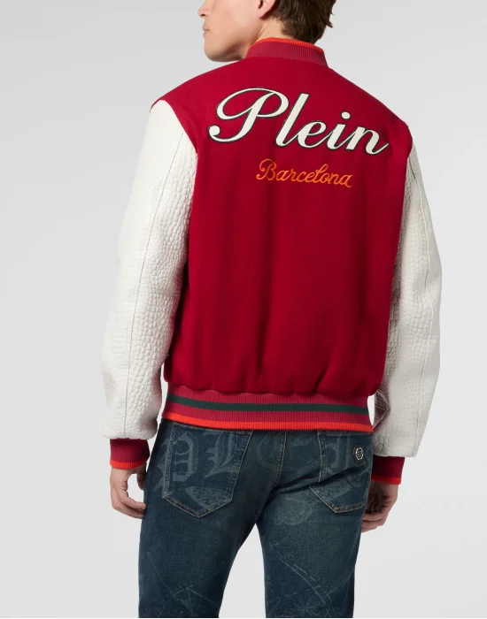 Varsity Bomber Cocco Sleeves Barcelona