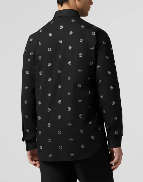 Sugar Daddy Cut Shirt Monogram Strass