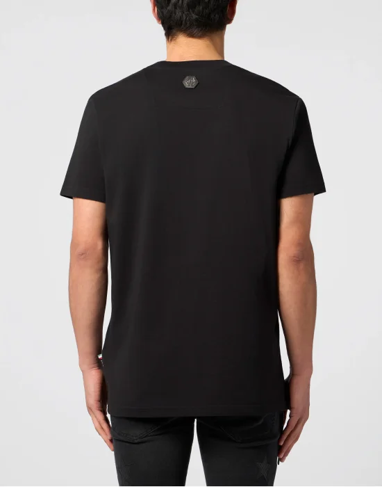 Round Neck T-Shirt Raw Edge Monogram Monogram
