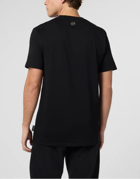 Round Neck T-Shirt Wind Rose Skull