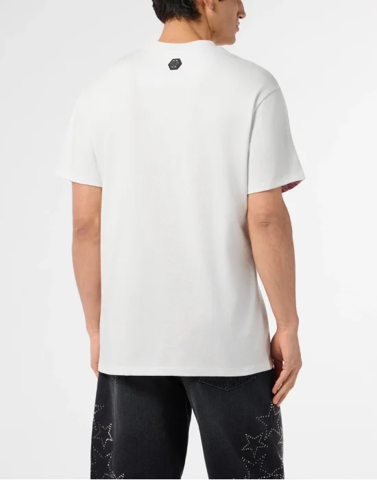 Round Neck T-Shirt Ceramic Skulls