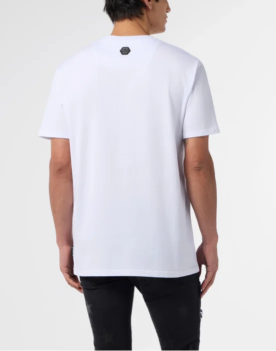 Round Neck T-Shirt Hexagon Line