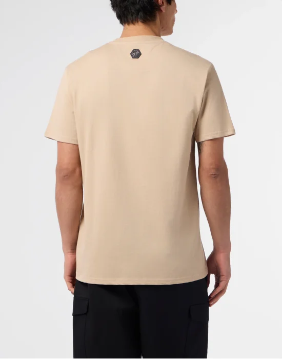 Round Neck T-Shirt Hexagon Line
