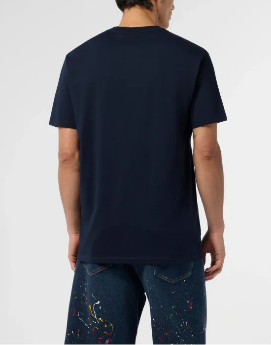 Round Neck T-Shirt Spray Hexagon