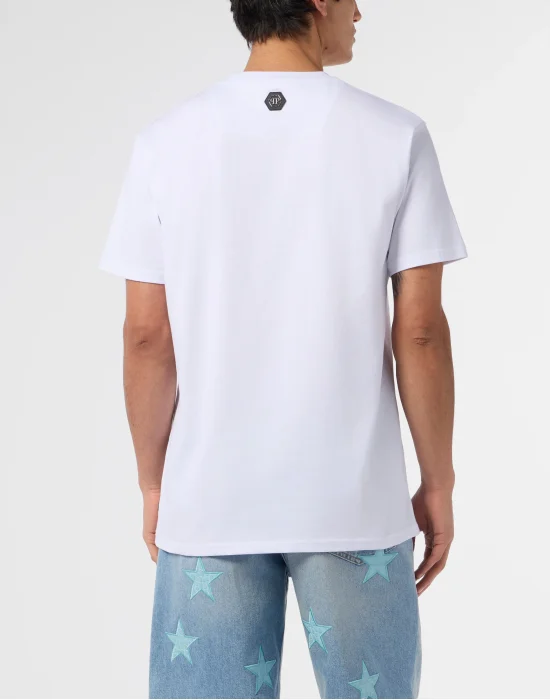 Round Neck T-Shirt Logo Hexagon