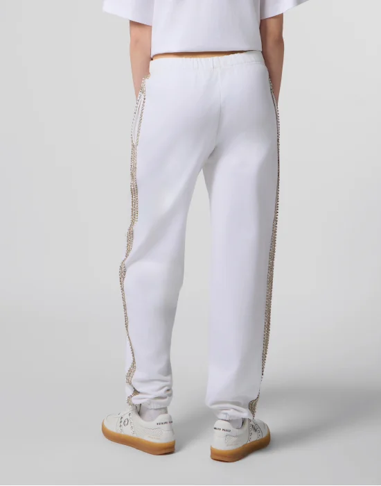 Cotton Joggers Strass