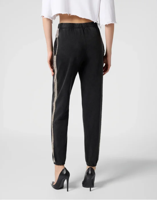 Cotton Joggers Strass