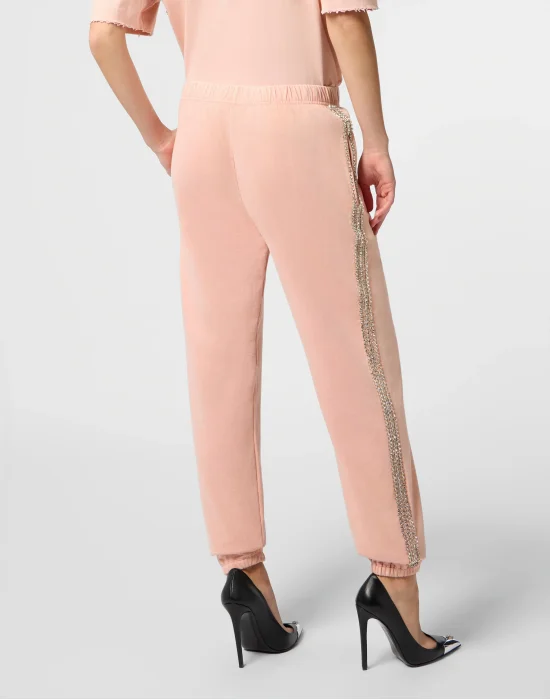 Cotton Joggers Strass