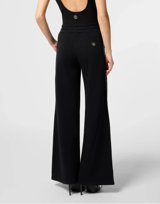 Skater Fit Tracksuit Pants Strass Band