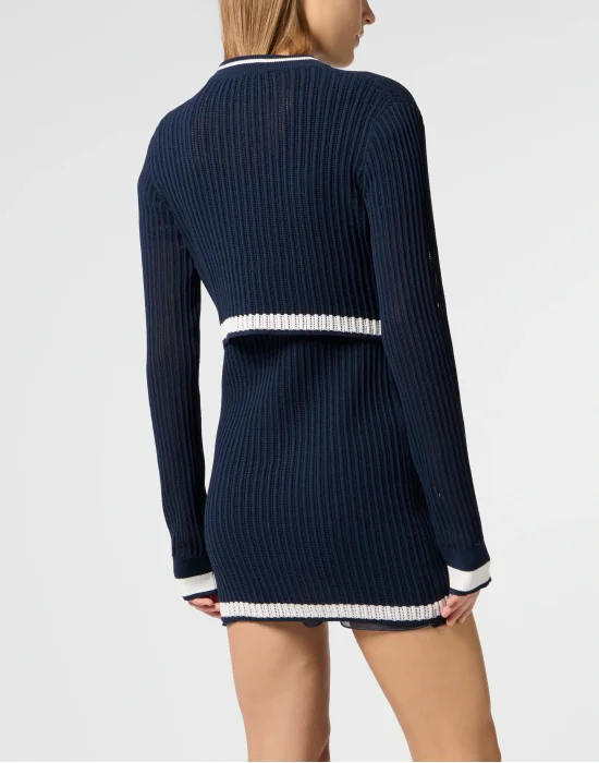 Knitted Cardigan Hexagon Hexagon