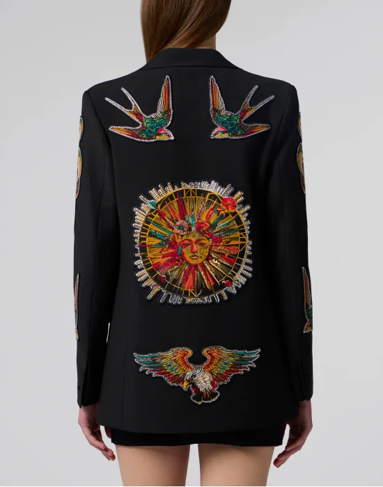 Boyfriend's Fit Blazer Tattoo Patches