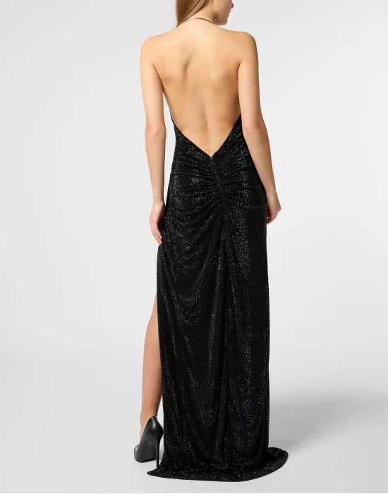 Multicutting Maxi Dress Piercing Strass