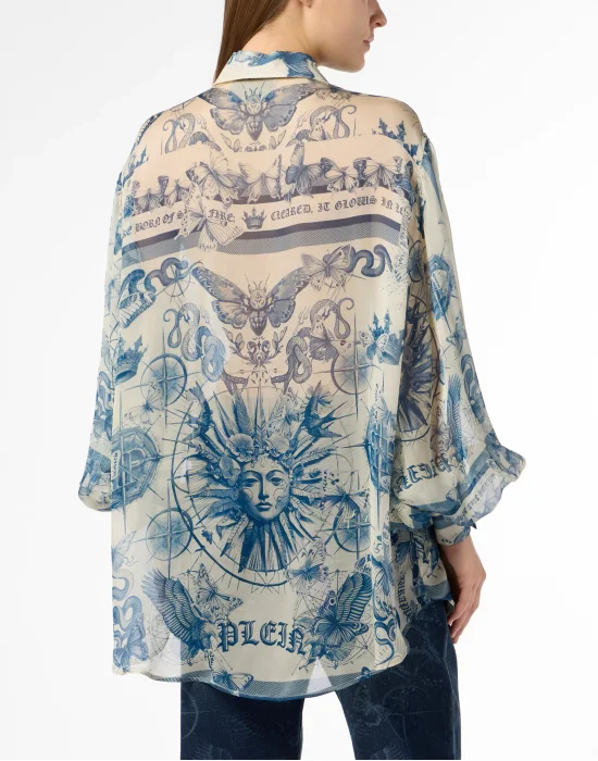 Bow Blouse Butterfly Tattoo