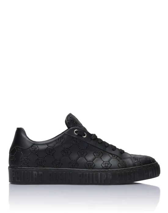 Low-Top Sneakers Carson Monogram Strass