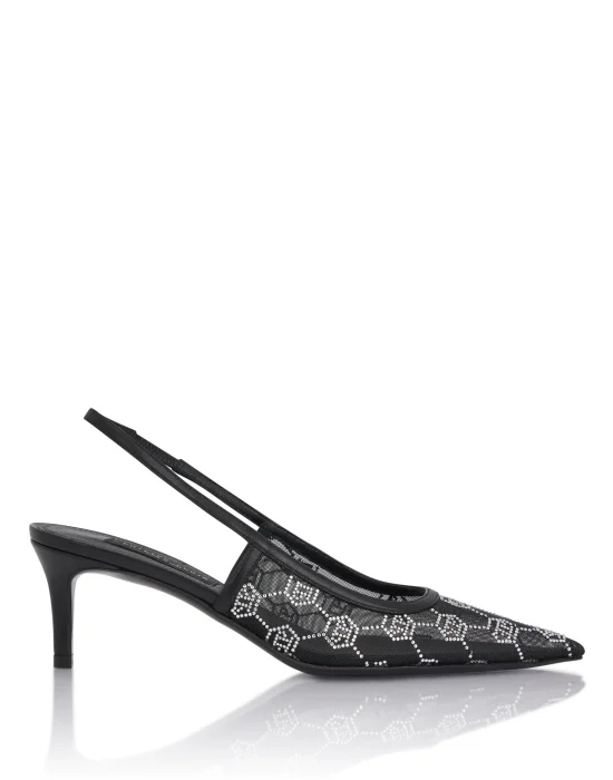 Mesh Slingbacks Monogram Strass 6